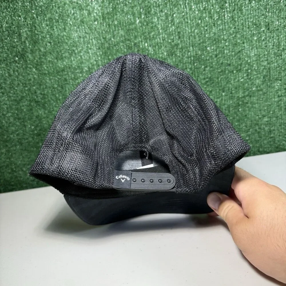Callaway Golf Hat Black‎ Camo Golf Trucker Cap Adjustable Snapback Mens One Size